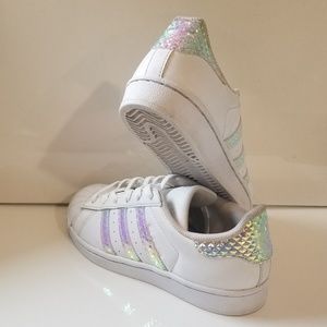 Adidas superstar size 4y or women's size 6